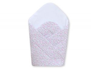 Babynest with stiffening- Hanging Hearts little pink flowers